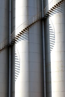 Industrial Storage Silo Royalty Free Stock Images