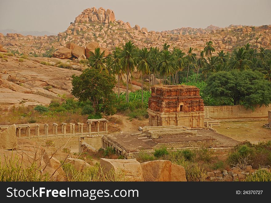 Vijayanagar, India. Ruins