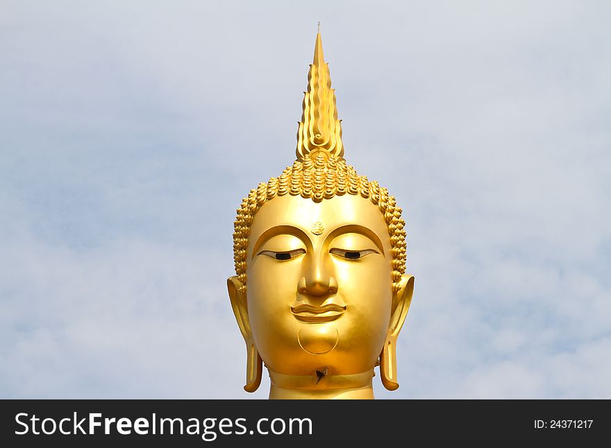 Buddha in the temple Ubonratchathani, Thailand