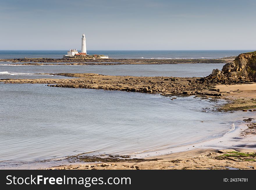 St Marys Lighthouse Across Sandy Bay