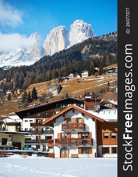 Village In The Mountains. Campitello