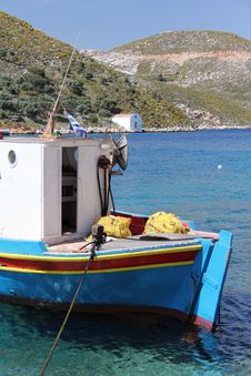 Greek Fishing Boat Stock Photo Greek Fishing Boat Stock Photo