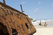 Rusty Shipwreck On Beach Stock Image Rusty Shipwreck On Beach Stock Image