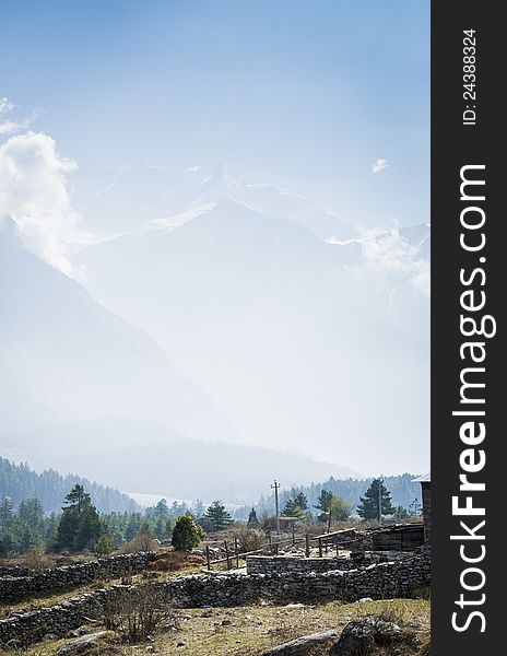 Annapurna Himalaya Region Of North Nepal