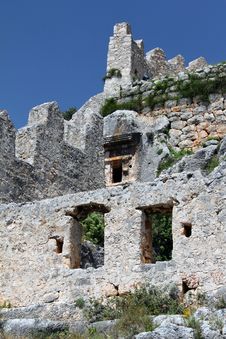 Simena Castle Building Stock Photo Simena Castle Building Stock Photo