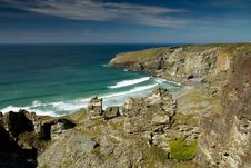 South West Coast Path View Treknow Near Tintagel North Cornwall Uk Royalty Free Stock Image South West Coast Path View Treknow Near Tintagel North Cornwall Uk Royalty Free Stock Image