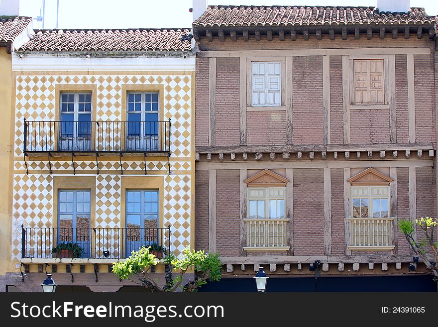 Spanish village in Barcelona, Spain