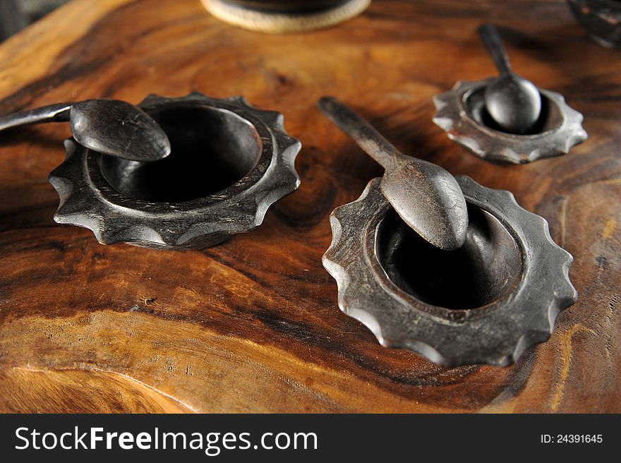 Native Wood Bowls And Spoons