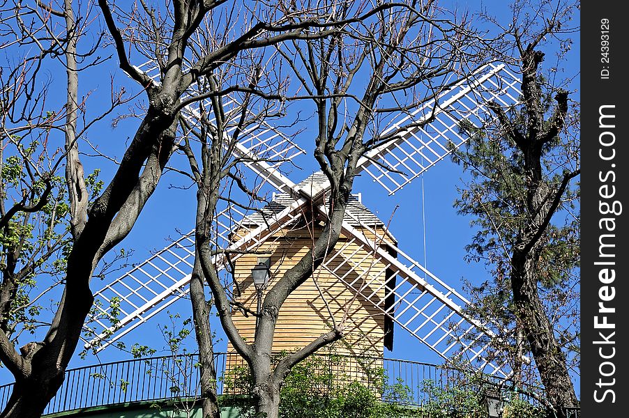 The Moulin de la Galette is a windmill situated near the top of the district of Montmartre in Paris, France.