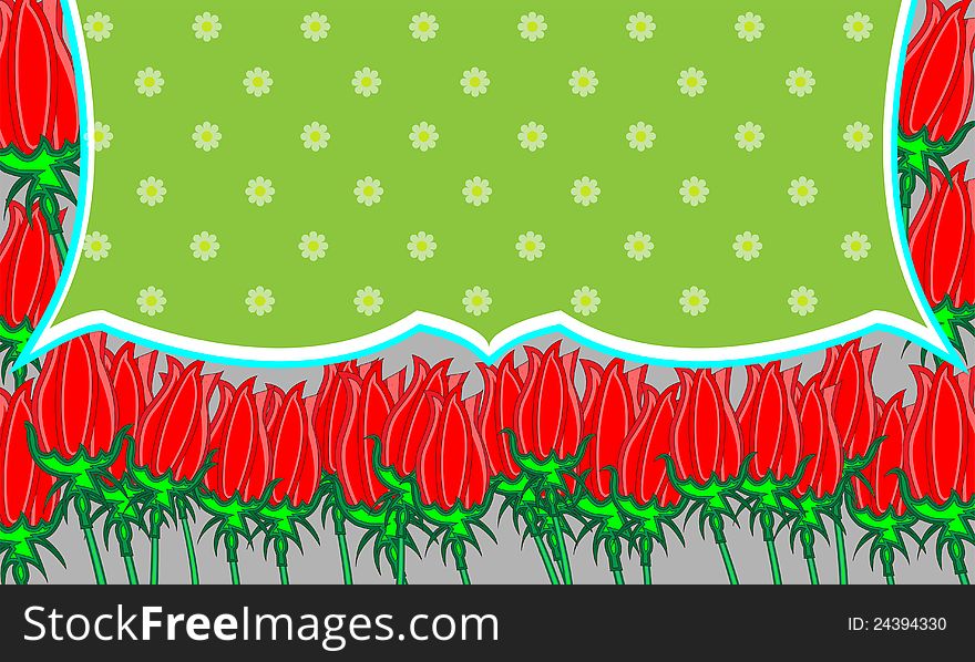 Spring background with flowers. Can be used as a greeting card. Spring background with flowers. Can be used as a greeting card