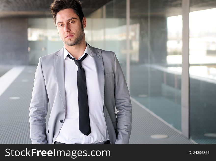 Portrait of a attractive young businessman