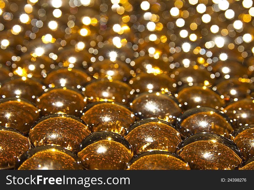 Shinny glass balls abstract background