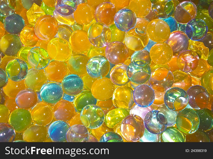 Multicolored Silicone  balls abstract background
