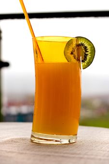 Tropical Drink With Kiwi Stock Image Tropical Drink With Kiwi Stock Image