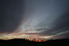 Landscape Clouds Sunset Royalty Free Stock Photography Landscape Clouds Sunset Royalty Free Stock Photography