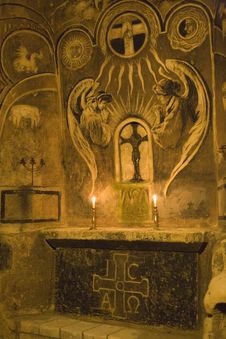 Altar At Caves Stock Photography