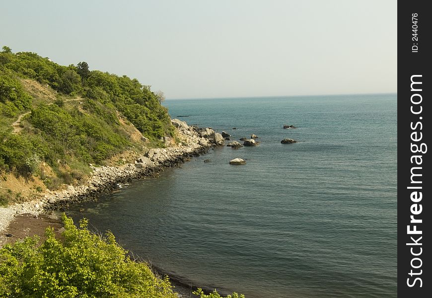 Sea seaside in the Crimea. Sea seaside in the Crimea