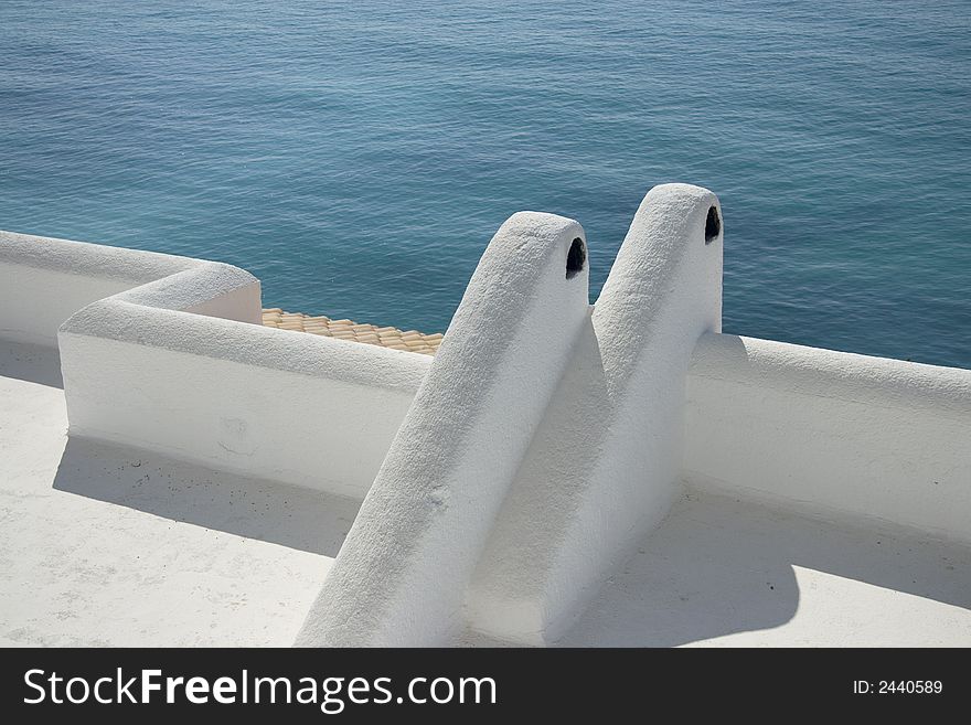 A white chimney somewhere in Spain