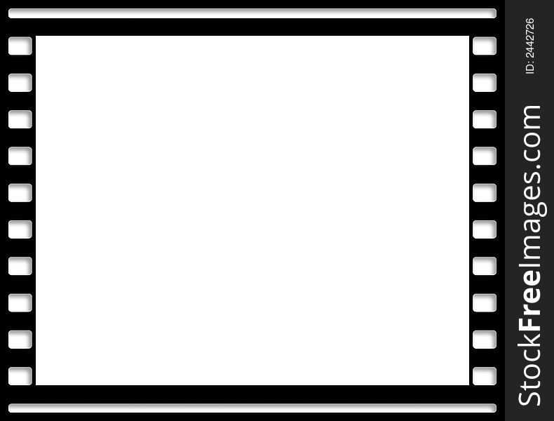 Single film frame in black and white