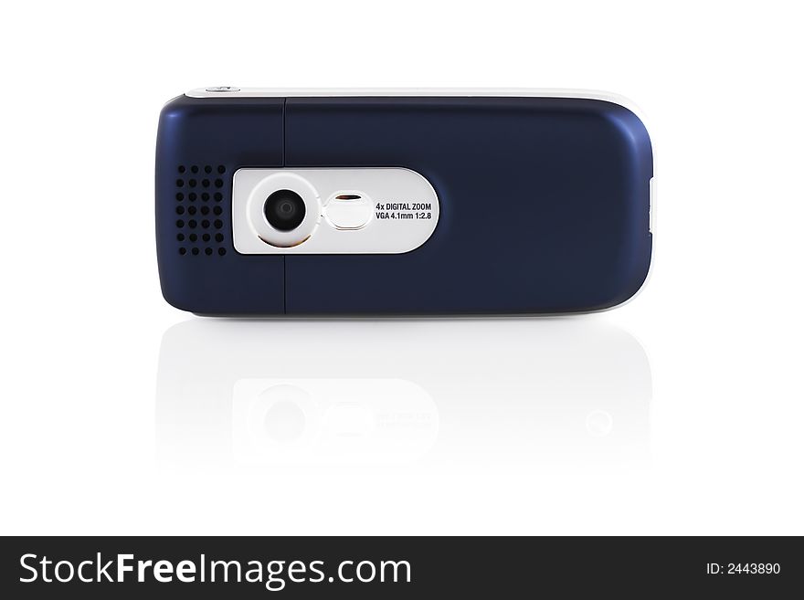Camera phone on a white background with clipping path. Camera phone on a white background with clipping path