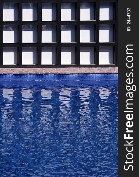 Geometric view of a pool. Geometric view of a pool