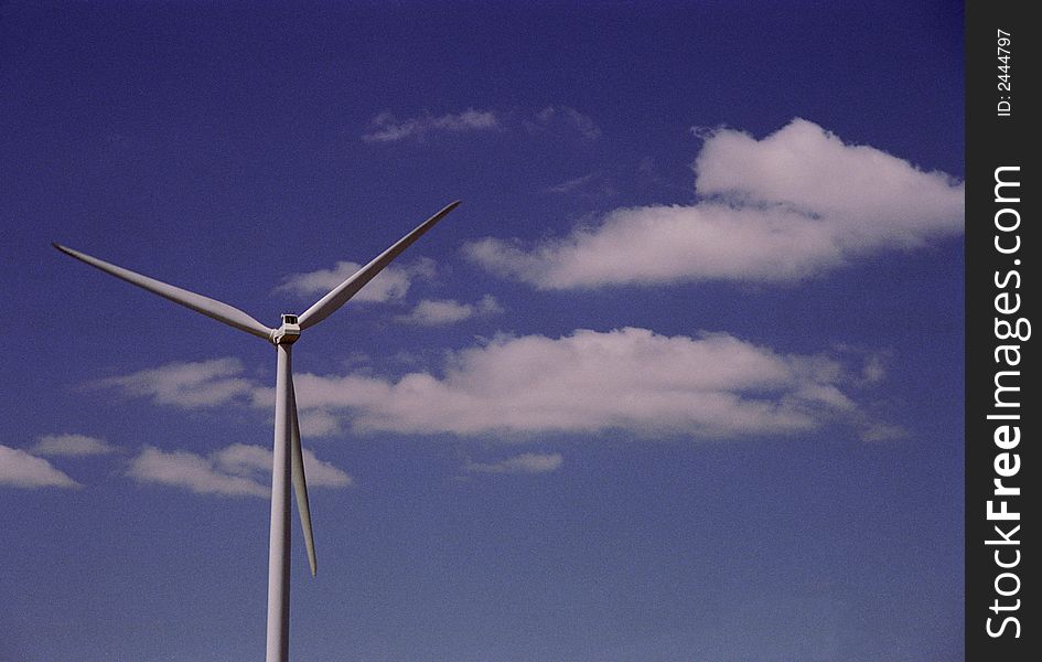 Detail of a wind mill near Farmington Minnesota. As part of the energy conservation program. Detail of a wind mill near Farmington Minnesota. As part of the energy conservation program