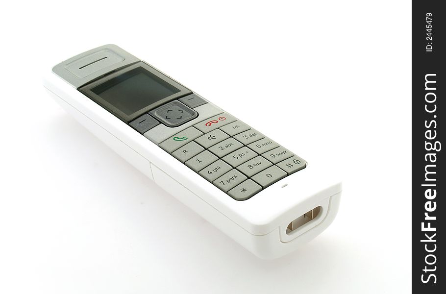 Modern phone on a white background