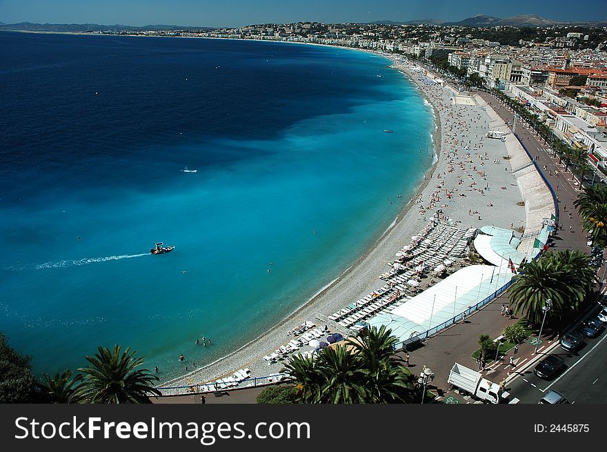 Beautiful view for Nice beach. Beautiful view for Nice beach