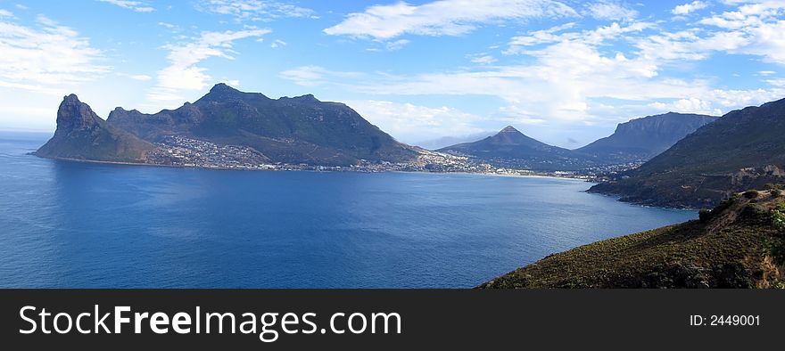 Beautiful mountain at Houtbay, South Africa. Surrounded by sea. Beautiful mountain at Houtbay, South Africa. Surrounded by sea.