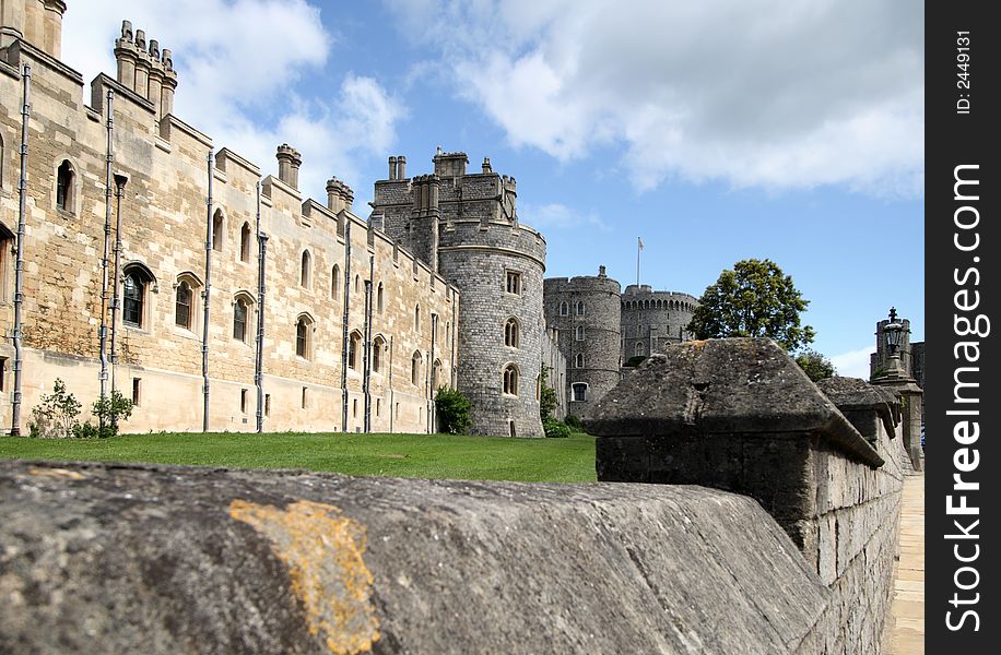 Medieval and Historic Windsor Castle and fortifications in England. Medieval and Historic Windsor Castle and fortifications in England