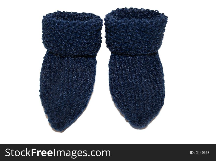Digital photo of knitted baby-socks. Digital photo of knitted baby-socks.
