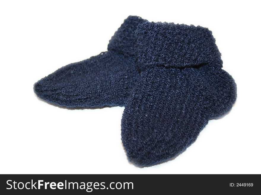 Digital photo of  knitted baby-socks. Digital photo of  knitted baby-socks.