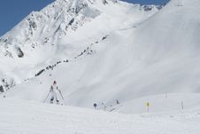 Skier On Mountain In Alps Royalty Free Stock Image Skier On Mountain In Alps Royalty Free Stock Image