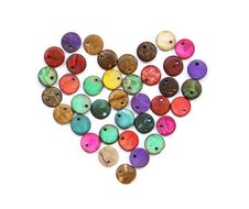 Heart Shape From Colorful Beads Royalty Free Stock Photography Heart Shape From Colorful Beads Royalty Free Stock Photography