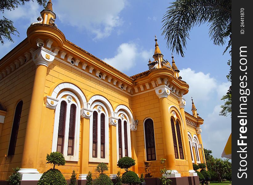 St. Joseph Church with blue sky in Phra Nakorn Si Ayutthaya, Thailand. St. Joseph Church with blue sky in Phra Nakorn Si Ayutthaya, Thailand