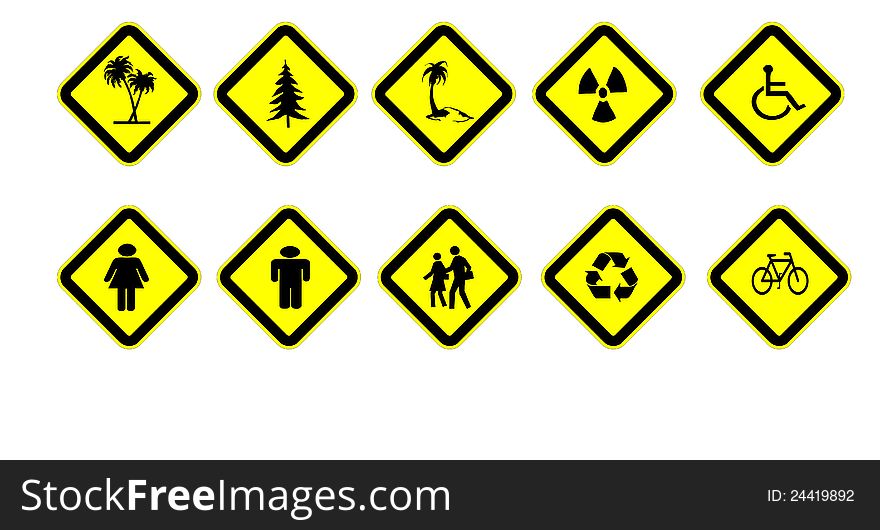 The Various Traffic Signs.