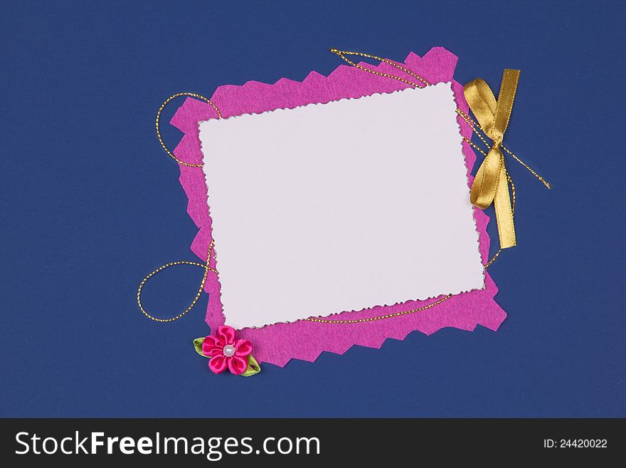 Beautiful art background with scrapbooking elements
