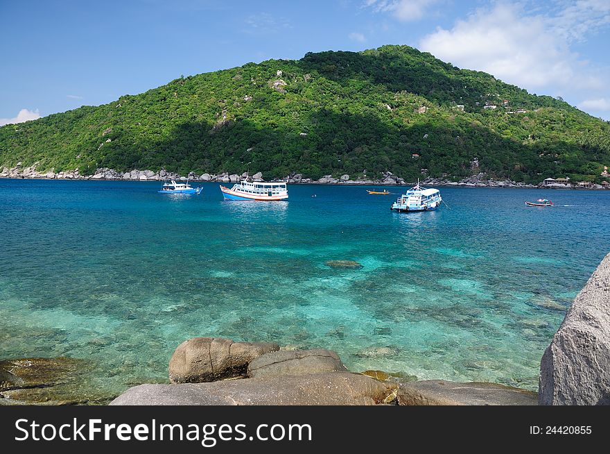 Boats In Tropical Sea