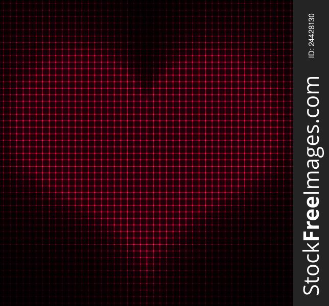 Glowing Heart Vector Background