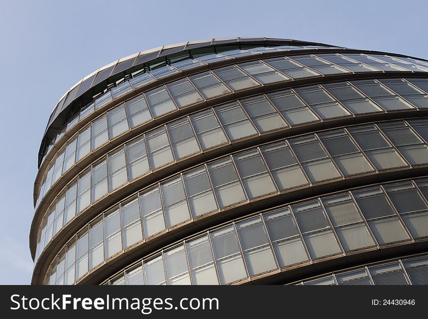 Modern architecture at the city hall in London, England