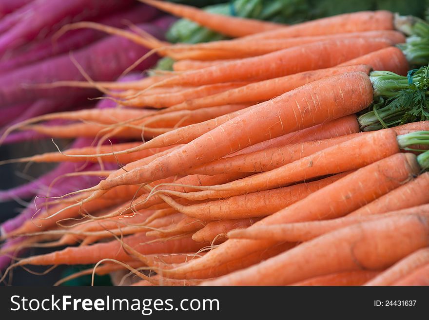 Carrots and radish