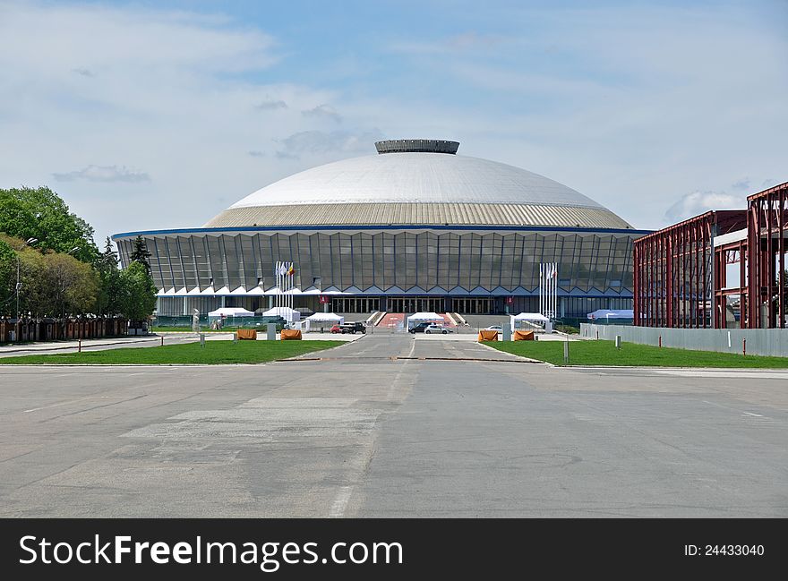 Baneasa exhibition center in Bucharest - the capital of Romania. Baneasa exhibition center in Bucharest - the capital of Romania