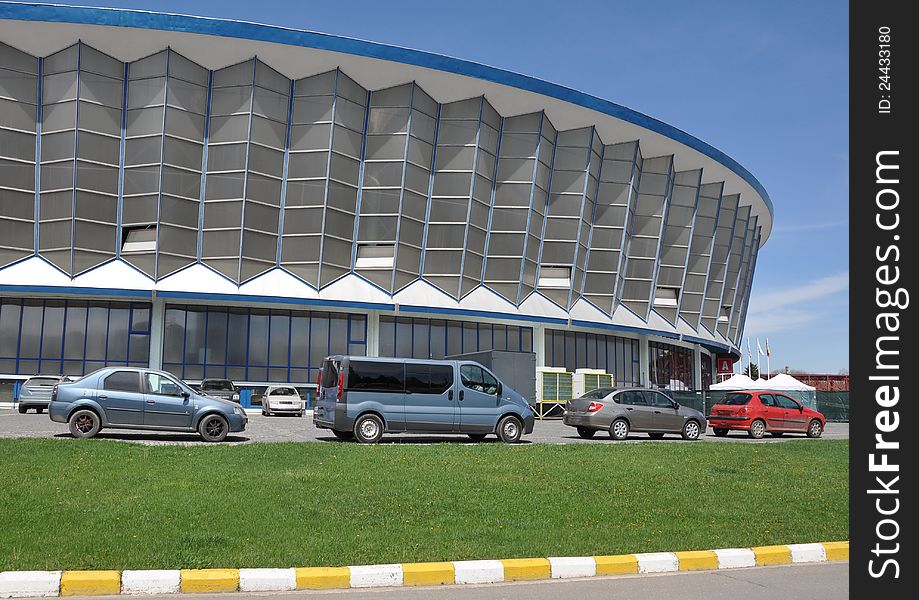 Baneasa exhibition center in Bucharest - the capital of Romania
