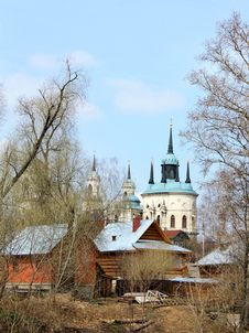 Rural Landscape With Church Royalty Free Stock Photo Rural Landscape With Church Royalty Free Stock Photo