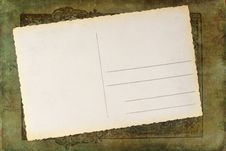 Blank Postcard On An Antique Spine Stock Images Blank Postcard On An Antique Spine Stock Images