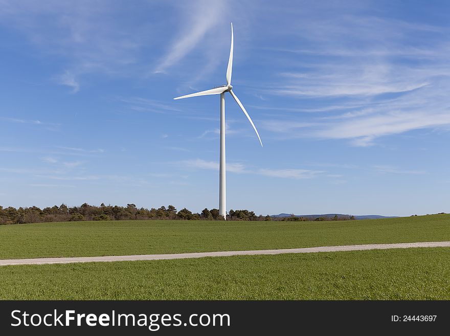 Wind turbines for renewable energy conversion located in Tarragona. Wind turbines for renewable energy conversion located in Tarragona