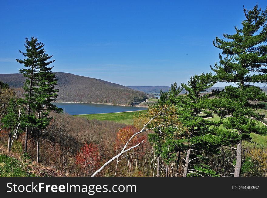 Scenic View of the Hammond Dam in Tioga Pennsylvania