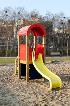 Modern Slide In Park Stock Image Modern Slide In Park Stock Image