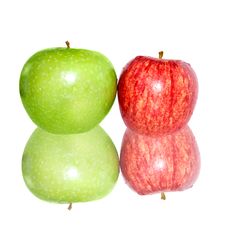 Fresh Apples On White Royalty Free Stock Photo Fresh Apples On White Royalty Free Stock Photo