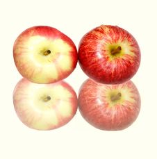 Fresh Red Apples Royalty Free Stock Photos